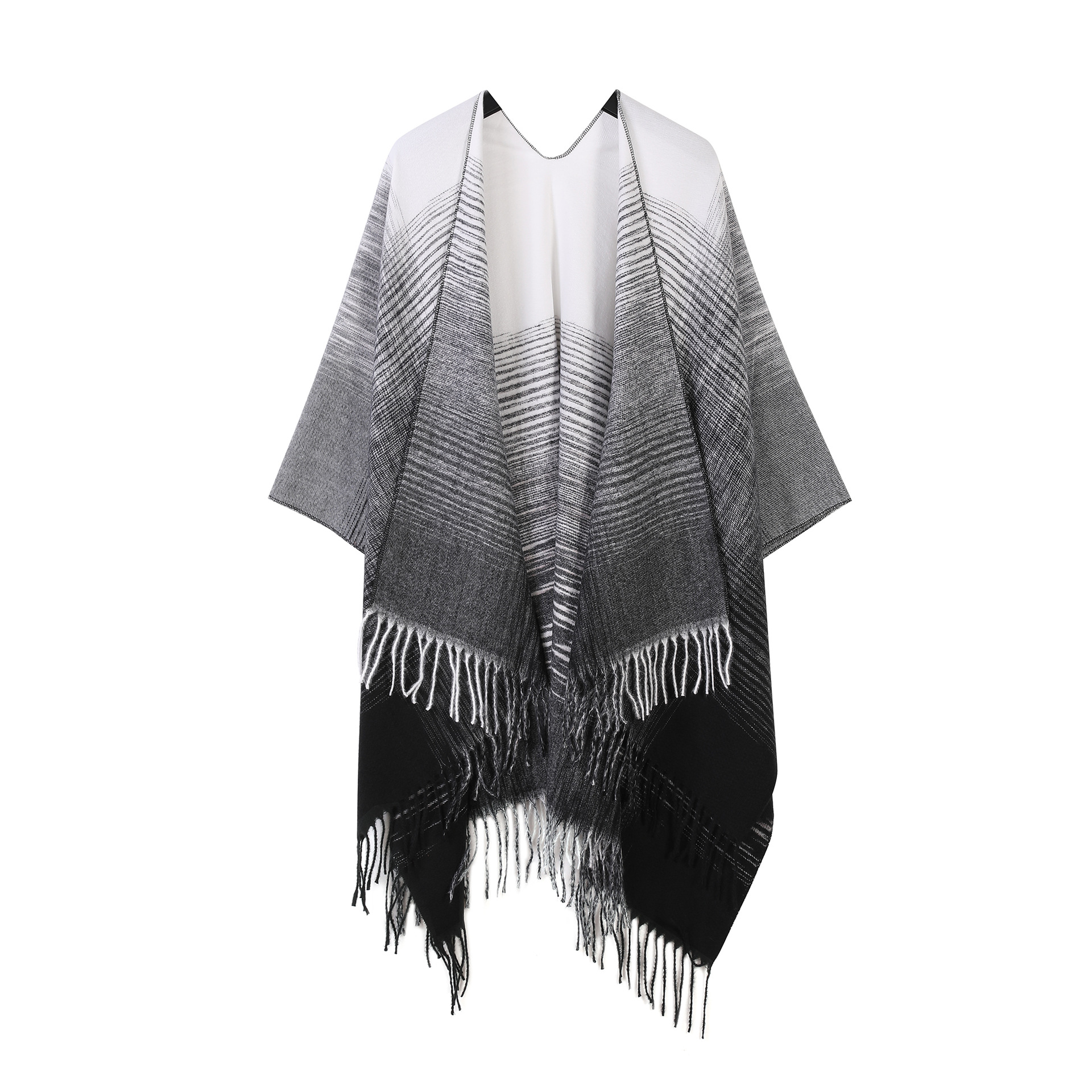 Gradient Fringe Shawl
