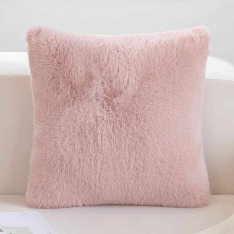 Plush Texture Cushion Cover